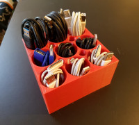 Tidy Cable Holder Management 3D model