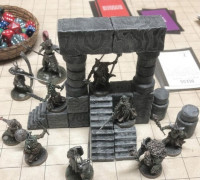 Stone Terrain Blocks (28mm/Heroic scale) 3D model