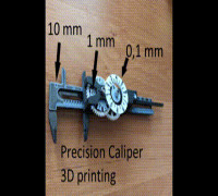 PRECISION CALIPER 3D PRINTING DIY 3D model