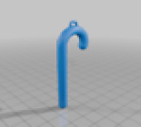 Candy Cane Ornament 3D model
