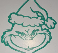 Grinch portrait 3D model