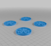 Christmas Coasters 3D model