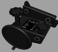 P-47 Thunderbolt Trim Box 3D model