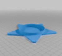 Star candle holder 3D model