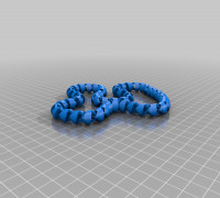 Articulated Chain Fidget Loop - 49 Links 3D model