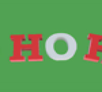 Festive HO HO HO 3D model