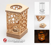 5-sided Grill Lantern cnc/laser 3D model