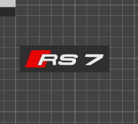 RS7 Logo 3D model