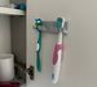 Toothbrush support/holder 3D model