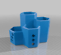 Four Remote Control Holder 3D model