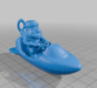 santa space ornament 3D model