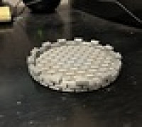 Castle Coaster with Cobblestone Top 3D model