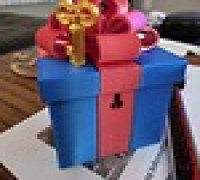 Lockable Present Ornament - Multi-Material 3D model