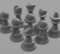 DnD abstract Pawns 3D model