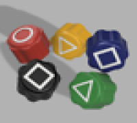 Squid Game - Osselet Set (Jacks Game) 3D model