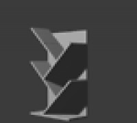 castle-themed bookshelf 3D model