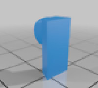 HDB Window Handle Nub 3D model