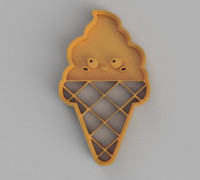 Ice Cream Cookie Cutter 3D model