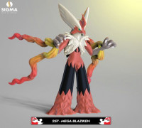 257 mega blaziken 3D model