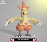 256 combusken 3D model