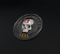 Skull token (40mm) 3D model