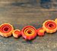 Snap Chain Fidget Toy 3D model