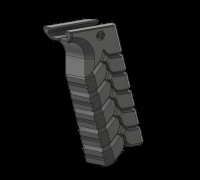 M4 / M16 / AR15 Foregrip Adjustable Custom Layered 3D model