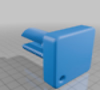 Extension cord clamp 3D model