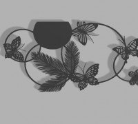 deco 2d butterfly 3D model