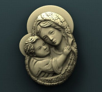 Virgin Mary 3D model
