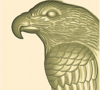 eagle relief model 3d stl for cnc 3D model