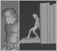 SUPPORT BOOKS STORMTROOPER 3D model
