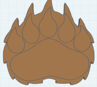 Bear print 3D model