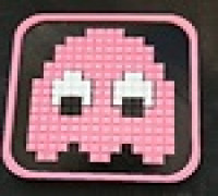 Pacman 8bit coasters 3D model