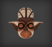 tiki Yoda 3D model