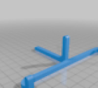 Simple Lightweight Vertical Phone Stand 3D model