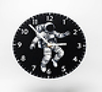 Floating Astronaut Wall Clock 3D model