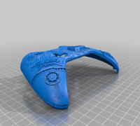 CyberPunk Xbox Controller Faceplate 3D model