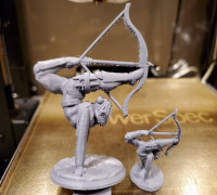 D&D Elf Archer Acrobat 3D model