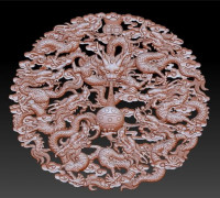 nine dragons 3D model