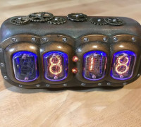 Steampunk Nixie Tube Clock 3D model