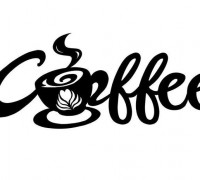 Coffee Wall Art-Wall Mounted 3D model