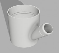 Washing Machine Drain Pipe Connector 3D model