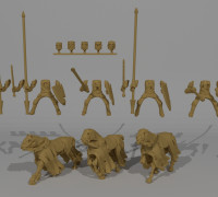 Undead Knight Miniatures Custamizable 3D model
