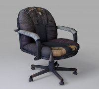 Old chair - PBR - Low Poly 3D model