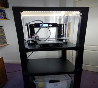 IKEA Lack Enclosure with power to removable cover 3D model