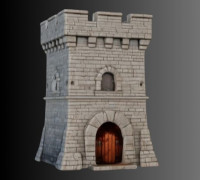Fortress Tower 3D model
