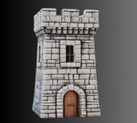 Castle Watchtower 3D model