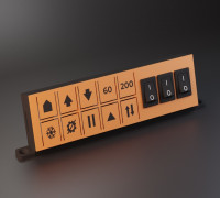 Universal Buttonbox (for OctoPrint) 3D model