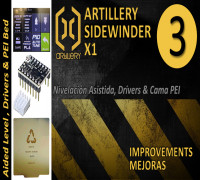 Artillery X1 Mejoras / Improvements 3 - 1st Layer Marlin Aided Leveling - Nivelación Asistida 1ª Capa 3D model